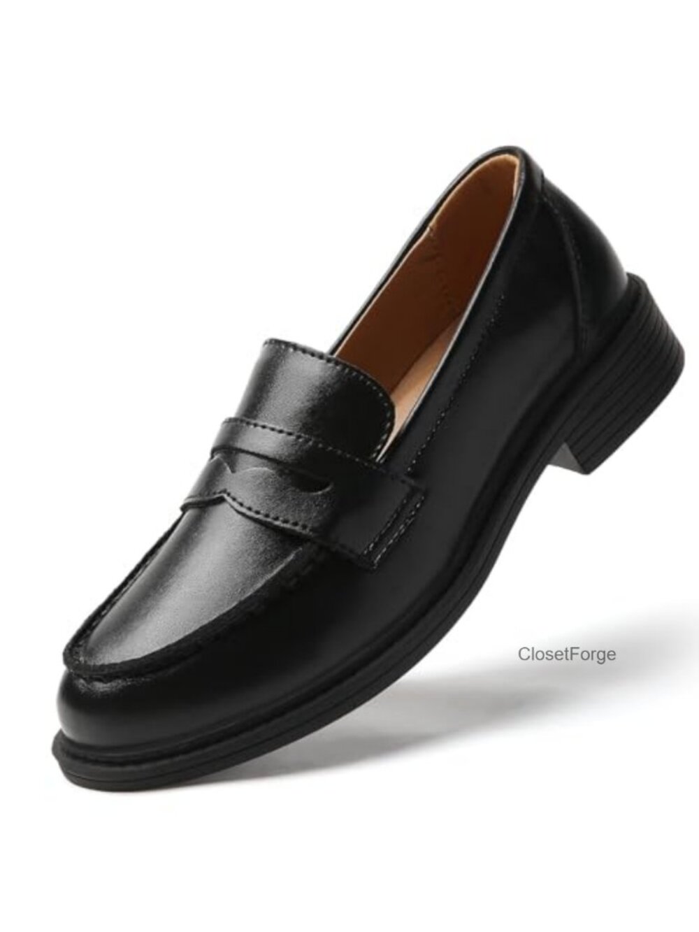 Women's Non-Slip Work Penny Loafers Business Casual Slip-On Shoes